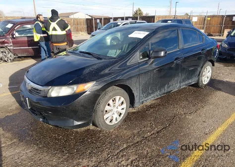 2012 Honda Civic Lx из США, поврежденный, VIN 19XFB2F52CE037324